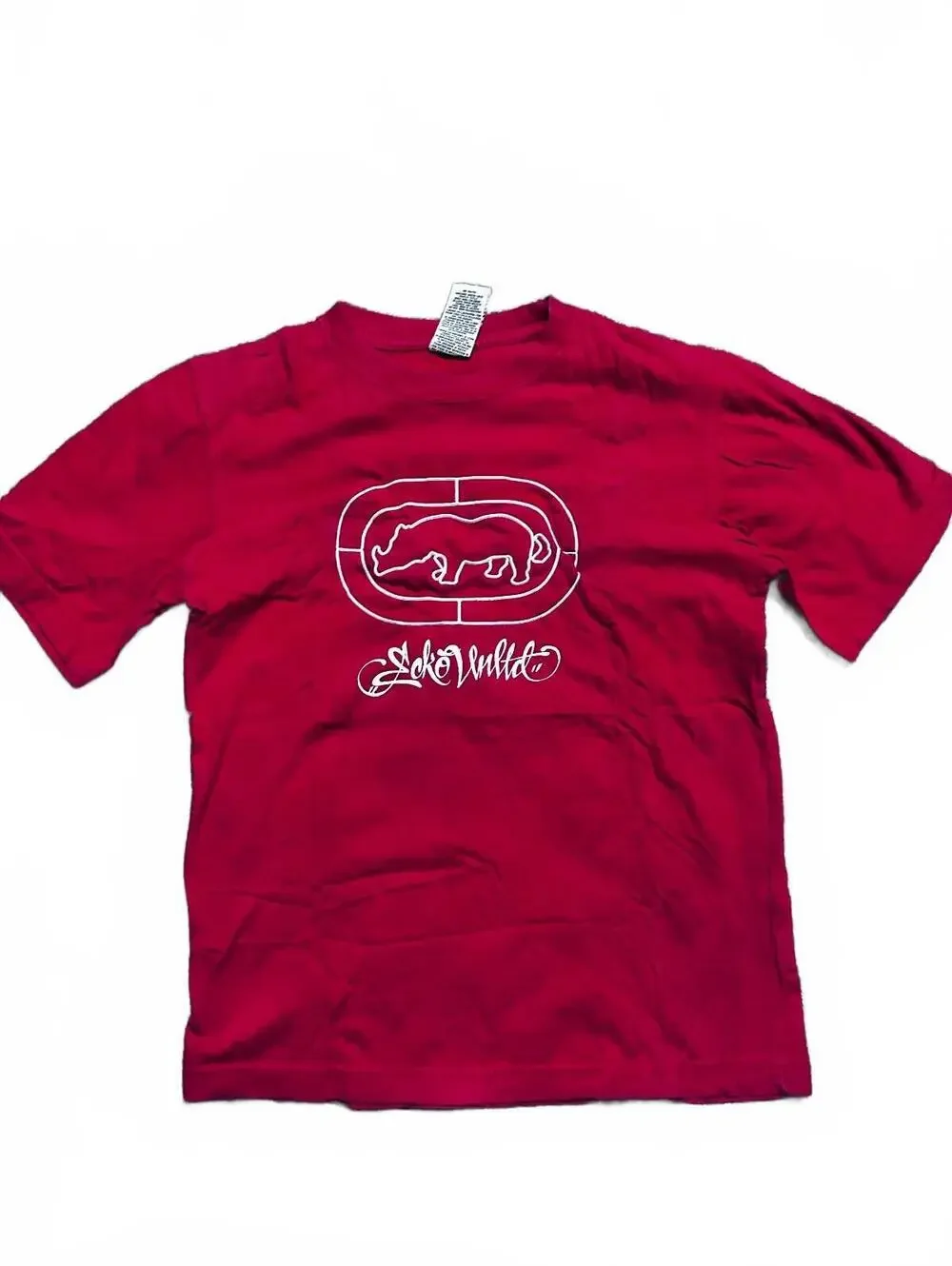 Ecko Unltd. Red Cotton Y2K Graphic T-Shirt Size S